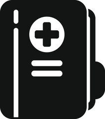 Poster - Medical folder icon simple vector. Test lab. Rapid clinic