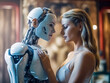 Humanoider weiblicher Roboter hat sich in eine reale Frau verliebt, Mensch-Maschine-Beziehung, Generative AI
