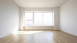 © VERTEX SPACE - white apartment empty room no furniture clean space interior daylight,image ai generate