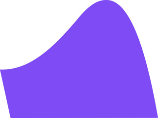 Wall Mural - Violet abstract simple isolated decorative shape png