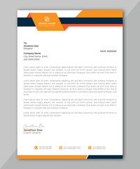 modern creative & clean business style letterhead. modern and minimalist company business letterhead