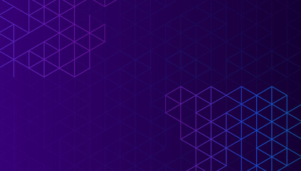 Wall Mural - abstract geometric background with isometric digital blocks. block-chain concept and modern technolo