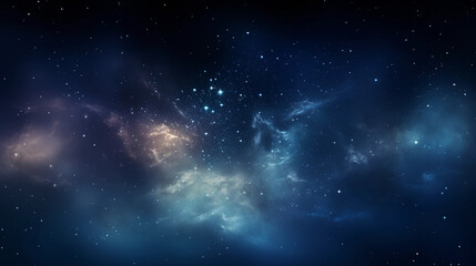 Wall Mural - the milky way galaxy, filled with countless vibrant stars, high definition, set against a pitch - bl