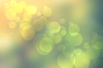 Wall Mural - Abstract fresh delicate gradient green light and yellow pastel spring or summer bokeh background. Beautiful texture.