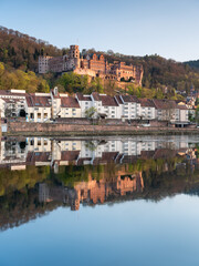 Wall Mural - historic heidelberg castle ruins along the neckar river