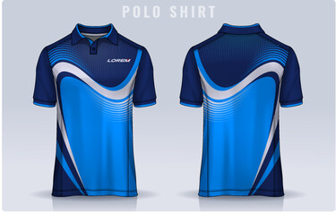 Wall Mural - t-shirt polo templates design. uniform front and back view.	