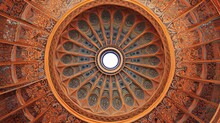 Dome Of The Mosque, Oriental Ornaments Generative AI
