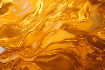 Wall Mural - Gold liquid texture. Modern design element. Marble texture. Generative AI