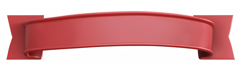 Wall Mural - Red Ribbon. Festive banner element for composing layouts