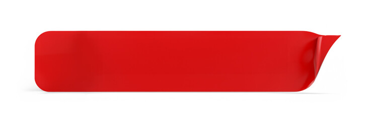 Wall Mural - Red Ribbon. Festive banner element for composing layouts