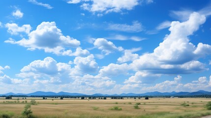 Canvas Print - The vast blue sky and clouds sky