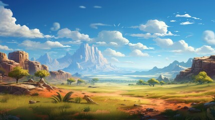 Canvas Print - Open World Game Art