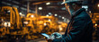 © Lee John - Factory engineer hold tablet. Smart industry control concept