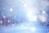 Fototapeta Paryż - Blurred beautiful winter wallpaper
