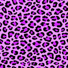 Animal Print Leopard Pattern. Purple Leopard Spots Seamless Pattern. Abstract Animal Pattern. Good For Fabric, Fashion Design, Wallpaper, Clothing, Textile, Summer Spring Dress, Resort  Or Sport Wear.