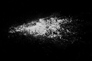 Poster - abstract white explosion dust particle