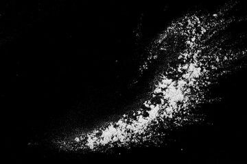 Poster - Abstract white explosion dust grain particle