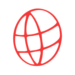 Poster - world globe icon