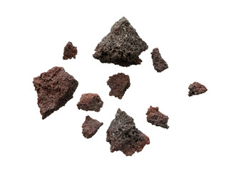 Poster - Abstract rock explosion particle isolated