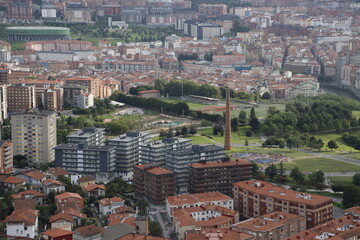 Poster - Building in the neighborhood in Bilbao