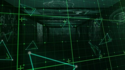 Poster - Animation of data processing over grid and screens