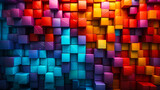 Fototapeta Londyn - Colorful Blocks Wall Background