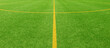 Fußballfeld mit Linie und kreis