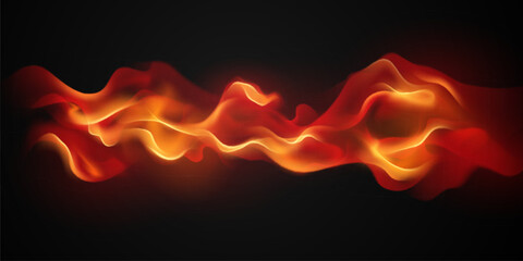 Wall Mural - Virtual Flame Set Design vector illustration