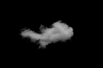 Wall Mural - white clouds on black background