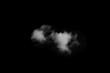 Wall Mural - white clouds on black background
