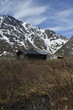 alpine hut in the mountains