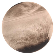 Pluto Planet Isolated