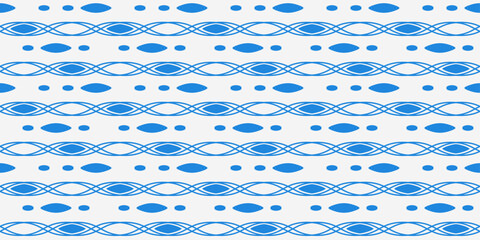 Blue-white pattern of lace and ovals. For print and decoration, textiles, wallpapers, surfaces.