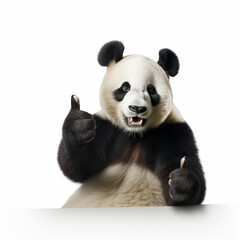 Wall Mural - Panda Thumbs Up