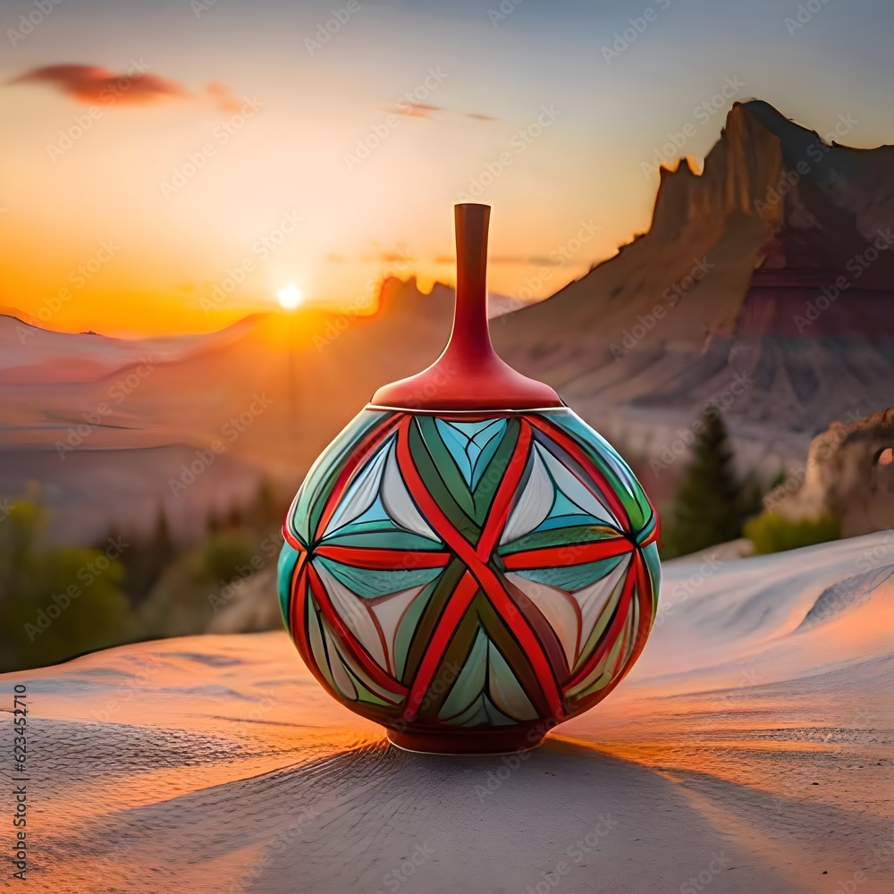 An image featuring intricate indigenous crafts such as pottery, weaving, highlighting the artistry and craftsmanship of indigenous communities