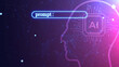 © AF DigitalArtStudio - Futuristic AI prompt illustration. High-tech background concept. Ready to use command prompt box