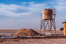 Water Tank In The Middle Of Atacama Desert