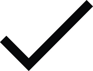 Poster - black tick icon . check mark vector icon isolated on white background . correct icon . approved icon