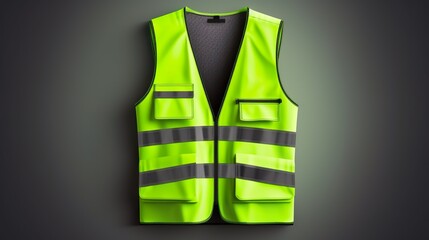 Safety vest jacket isolated security traffic