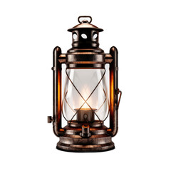 lantern isolated on transparent background. generative ai