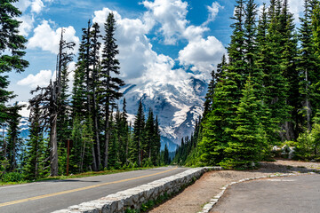 Wall Mural - Mount Rainier And Road 2