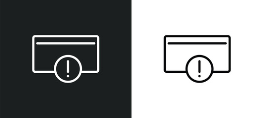 Poster - error page icon isolated in white and black colors. error page outline vector icon from user interface collection for web, mobile apps and ui.