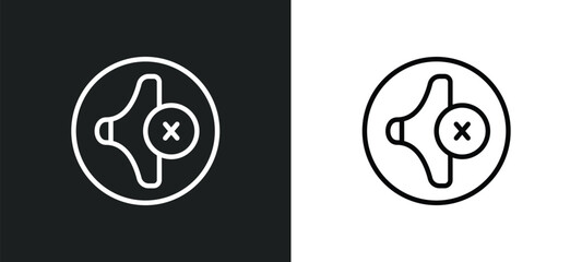 Poster - low volume icon isolated in white and black colors. low volume outline vector icon from user interface collection for web, mobile apps and ui.