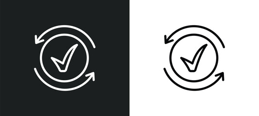 Poster - activated icon isolated in white and black colors. activated outline vector icon from user interface collection for web, mobile apps and ui.
