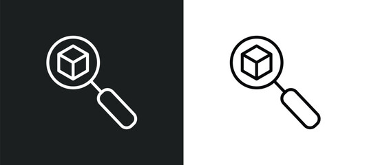 Poster - tracking icon isolated in white and black colors. tracking outline vector icon from user interface collection for web, mobile apps and ui.