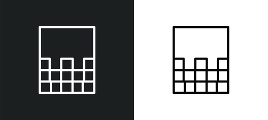 Poster - gradient icon isolated in white and black colors. gradient outline vector icon from user interface collection for web, mobile apps and ui.