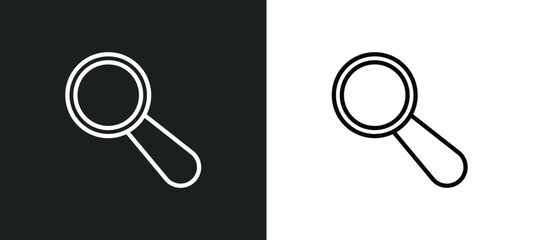 Poster - looking icon isolated in white and black colors. looking outline vector icon from user interface collection for web, mobile apps and ui.