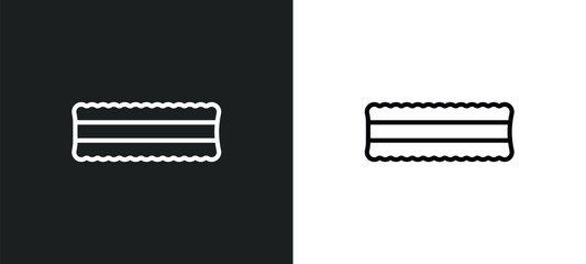 Poster - lace icon isolated in white and black colors. lace outline vector icon from user interface collection for web, mobile apps and ui.