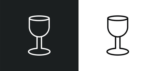 Poster - glass material icon isolated in white and black colors. glass material outline vector icon from user