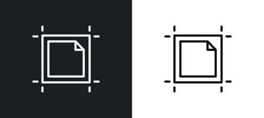 Poster - artboard icon isolated in white and black colors. artboard outline vector icon from user interface c
